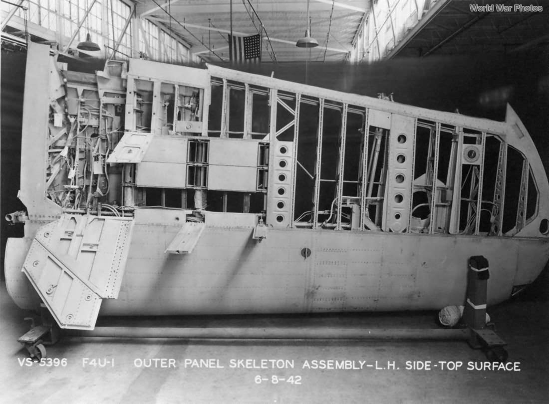 F4U-1 wing skeleton 1942