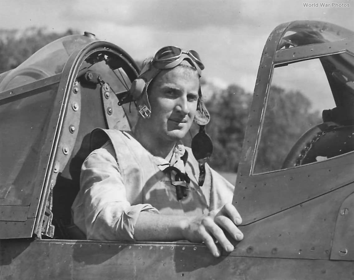 F4U Marine pilot 1st Lt Harry Atwater of VMF-122