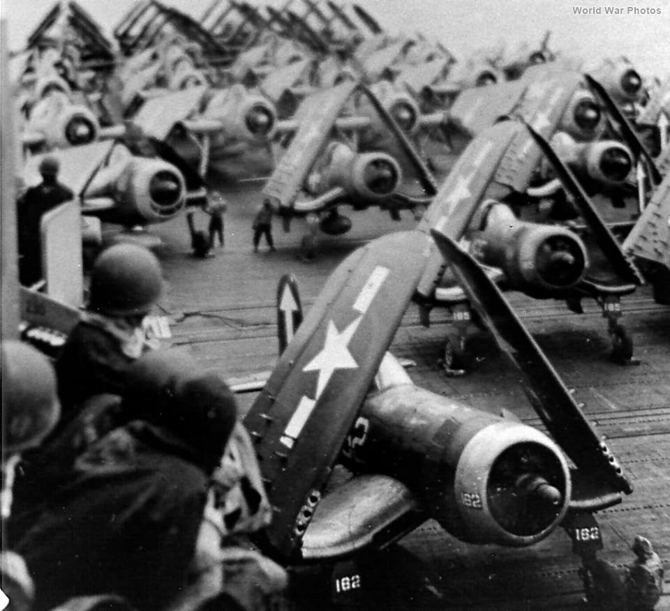 F4U 182 aboard USS Bunker Hill