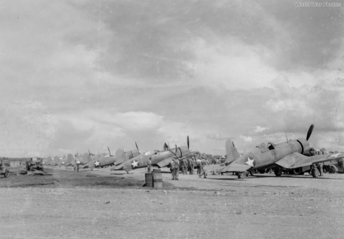 F4U-1 of VMF-124 on Guadalcanal in mid-february 1943