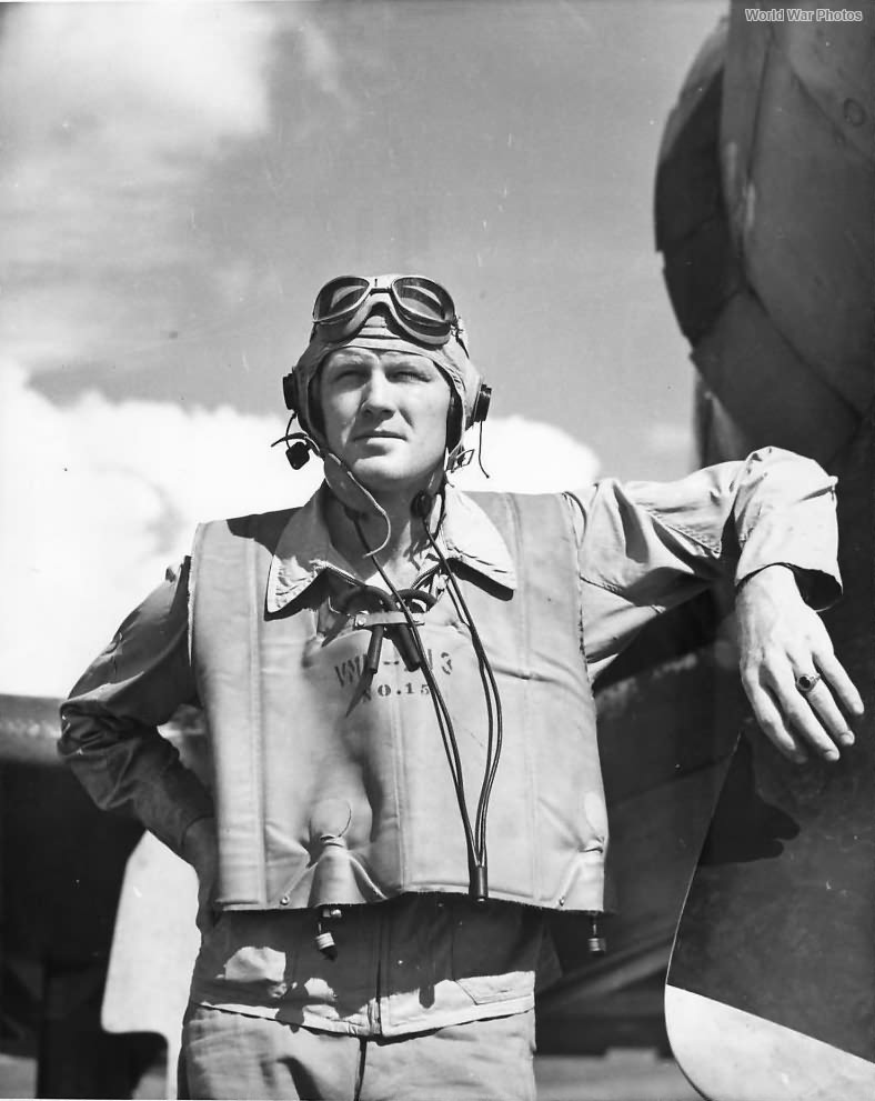 Marine Ace Lt Sheldon Hall of VMF-213 on Guadalcanal 1943