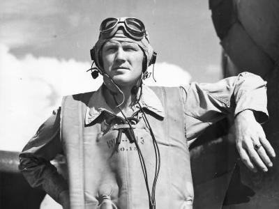 Marine Ace Lt Sheldon Hall of VMF-213 on Guadalcanal 1943