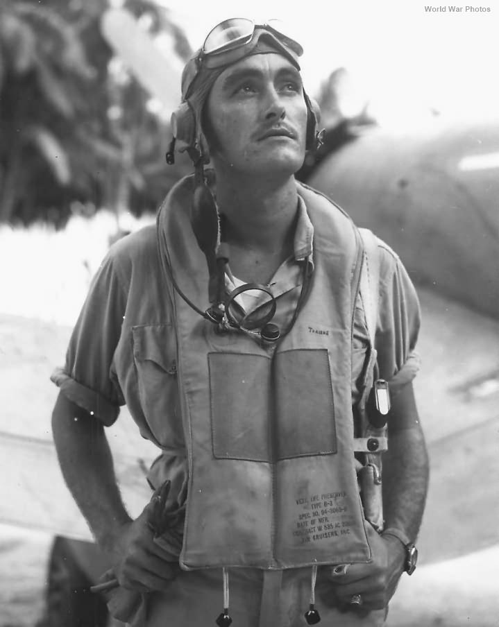 VMF-212 „Hell Hounds” Ace pilot J. P. Travers on Bougainville