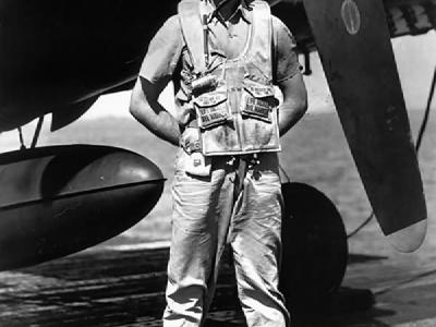Ens Bob Nelson VF-20 Ace By F6F-5 Hellcat