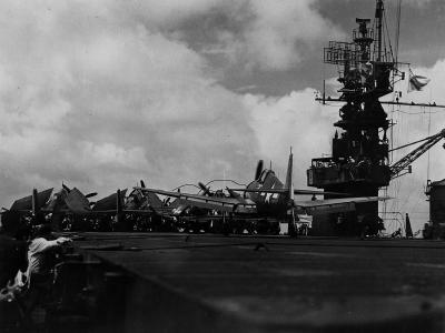 F6F-3 Hellcat light carrier USS Cabot CVL-28 July 19, 1944