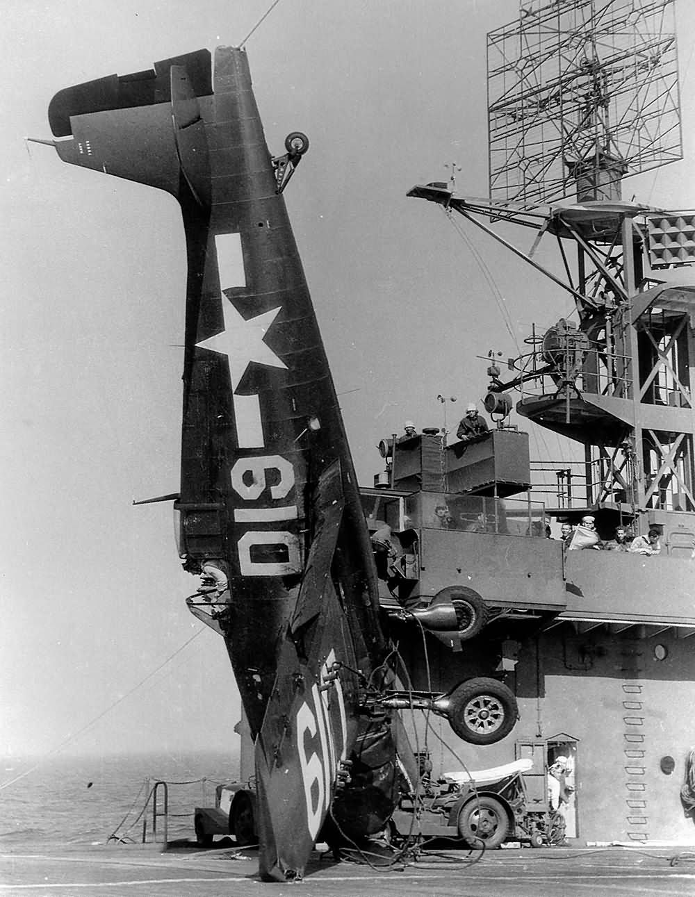 F6F-5 Hellcat D19 of VF-22 USS Takanis Bay CVE-89 July 30, 1945
