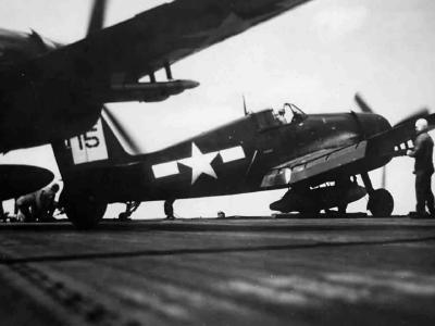 F6F-5 Hellcats of VF-45 carrier USS San Jacinto CVL-30 – March 21, 1945