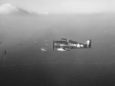 F6F-5 Hellcat #134 USS Bunker Hill CV-17 Okinawa Invasion