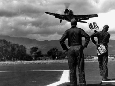 F6F Hellcat Landing Practice Hawaii July 26, 1945
