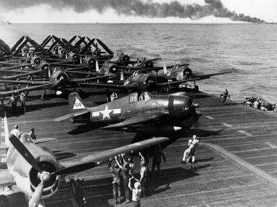 USS Enterprise CV-6 after kamikaze attack