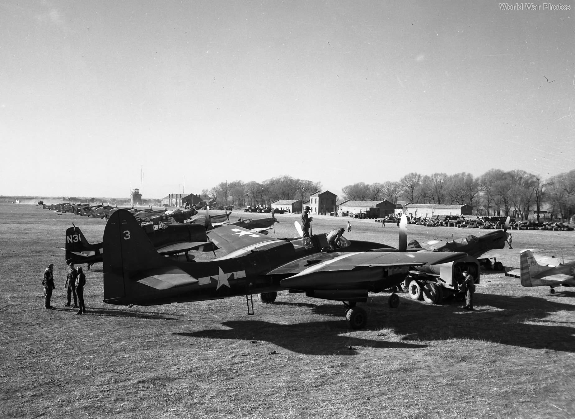 F7F-2N of the VMF(N)-533 Nan Yuan Field China October 1945