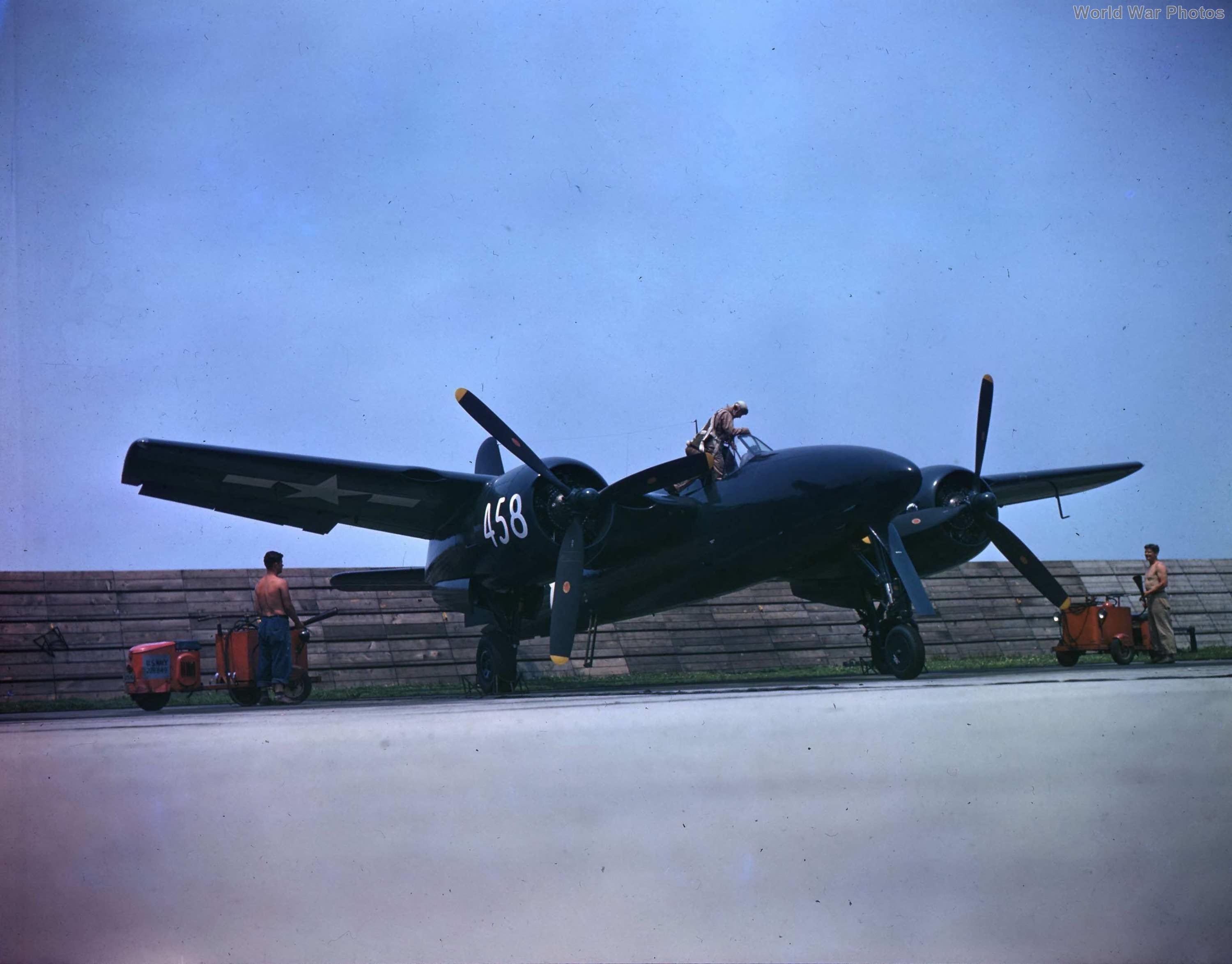F7F-3 80458 Bethpage airfield 1945