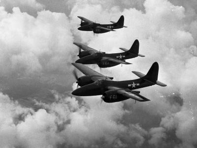 F7F-3 over Cherry Point January 1945