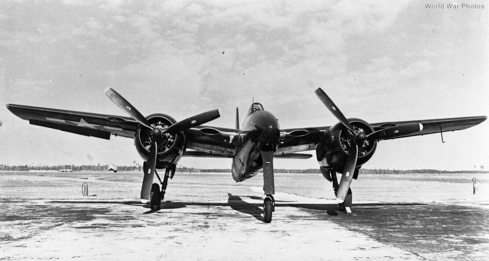 Heavy fighter Grumman F7F front view