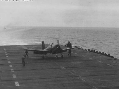 FR-1 during trials aboard USS Charger (CVE-30) January 1945