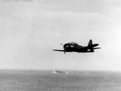 Fireball of VF-66 during flight operations from the USS Ranger in May 1945