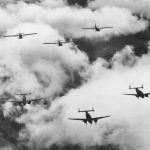 Lockheed Lodestars towing Waco Gliders Texas