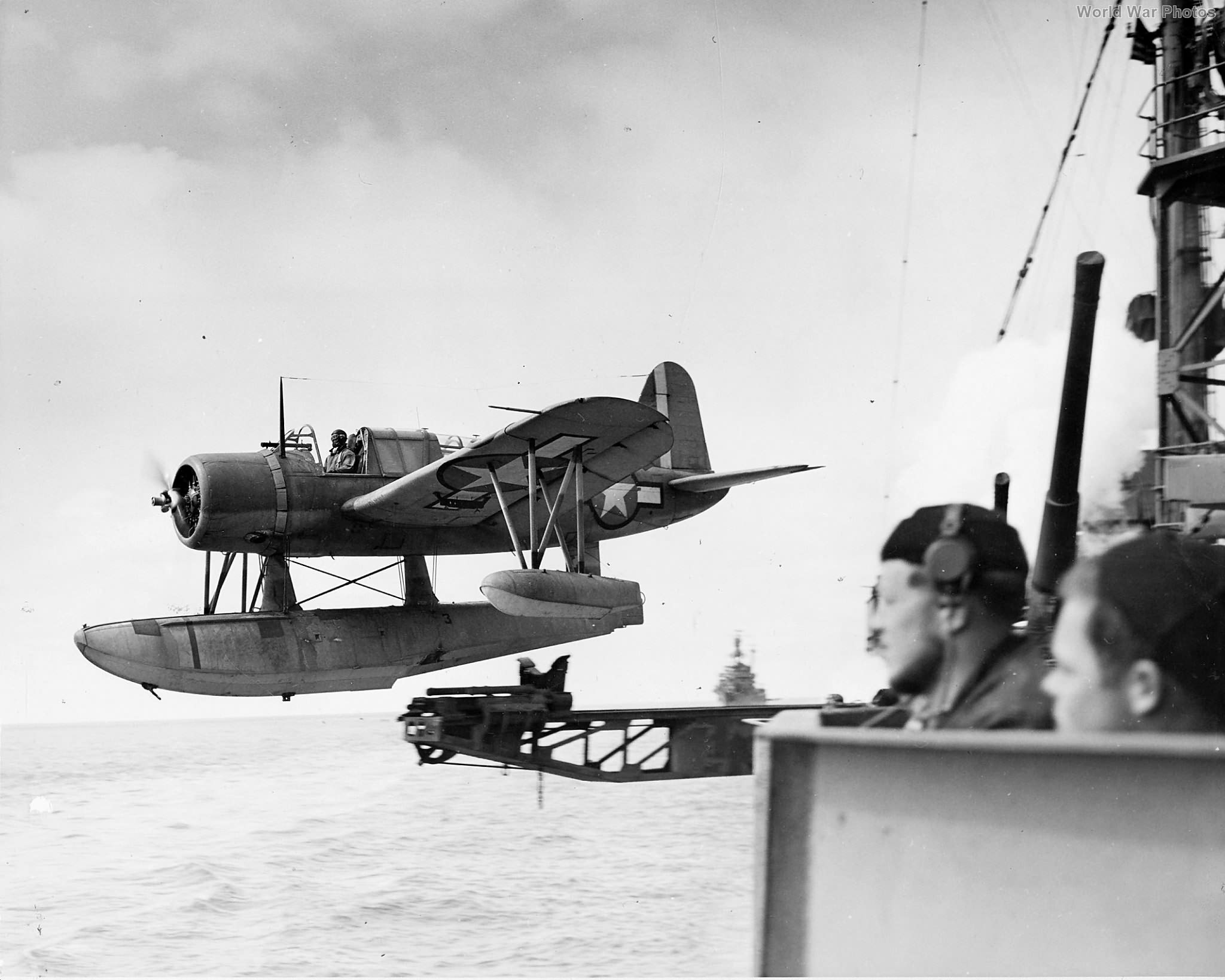 Kingfisher piloted by Lt Fred Hunter of VCS-1, Aleutians