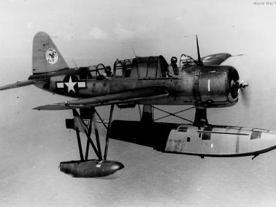 OS2U-3 assigned to the USS Miami CL-89 10 February 1945