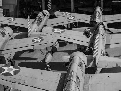 OS2U aboard USS Albemarle AV-5 14 May 1942 2