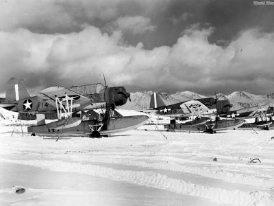 Kingfishers of VS-56 at Casco Cove, Attu Island November 1943