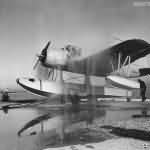 OS2U Gets Shower after Flight