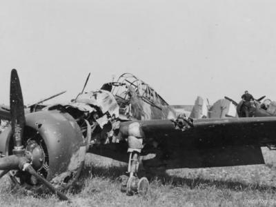 Destroyed French H-75A 1940 3