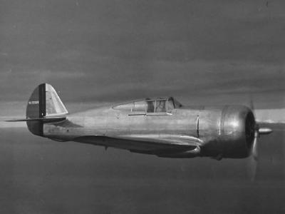 Model 75A Hawk demonstrator NX22028 in flight