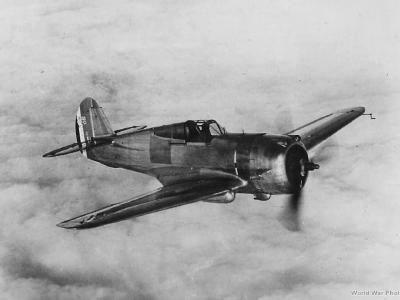 Test Pilot Lloyd Child in Hawk 75A-1 built for France 1938