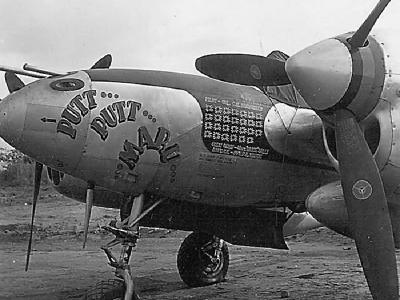 P-38 Lightning 44-25471 Putt Putt Maru, 475th Fighter Group