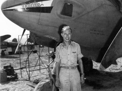 Captain Frank W. Steinbach and his F-5E Lightning 40th Photo Recon Squadron, CBI