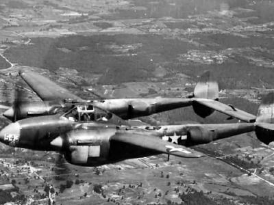 F-5C-1-LO Lightning in flight 42-67543