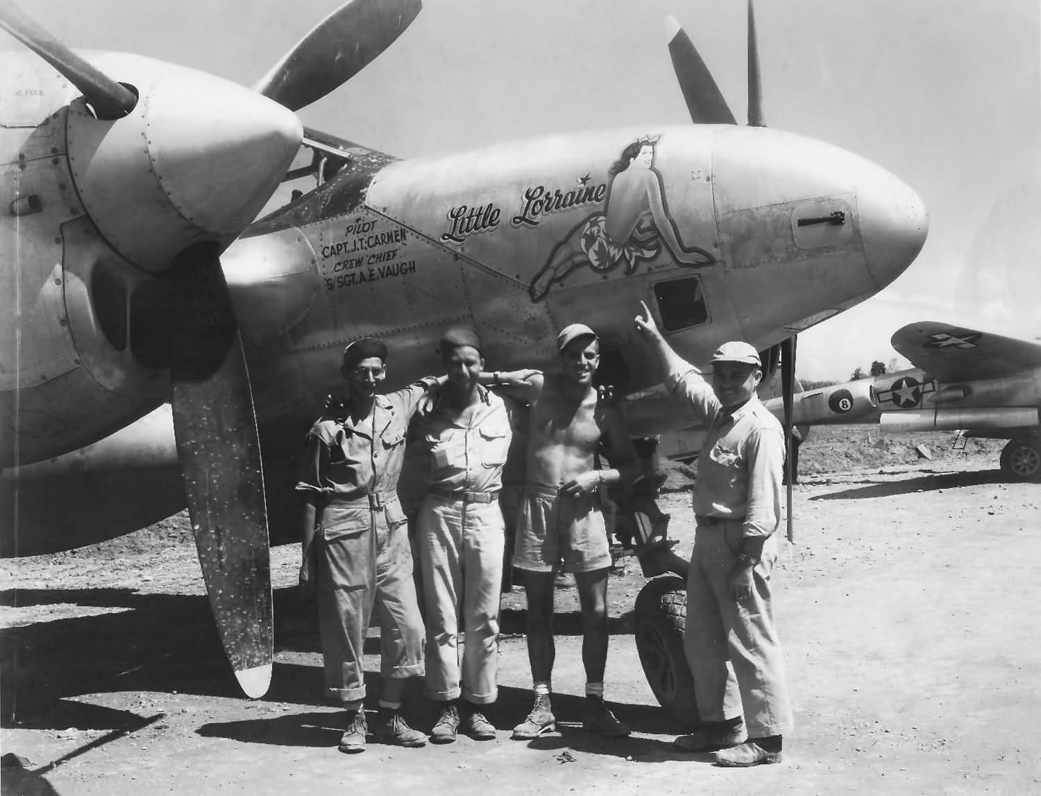 F-5 8th Photo Squadron Leyte Philippines Little Lorraine
