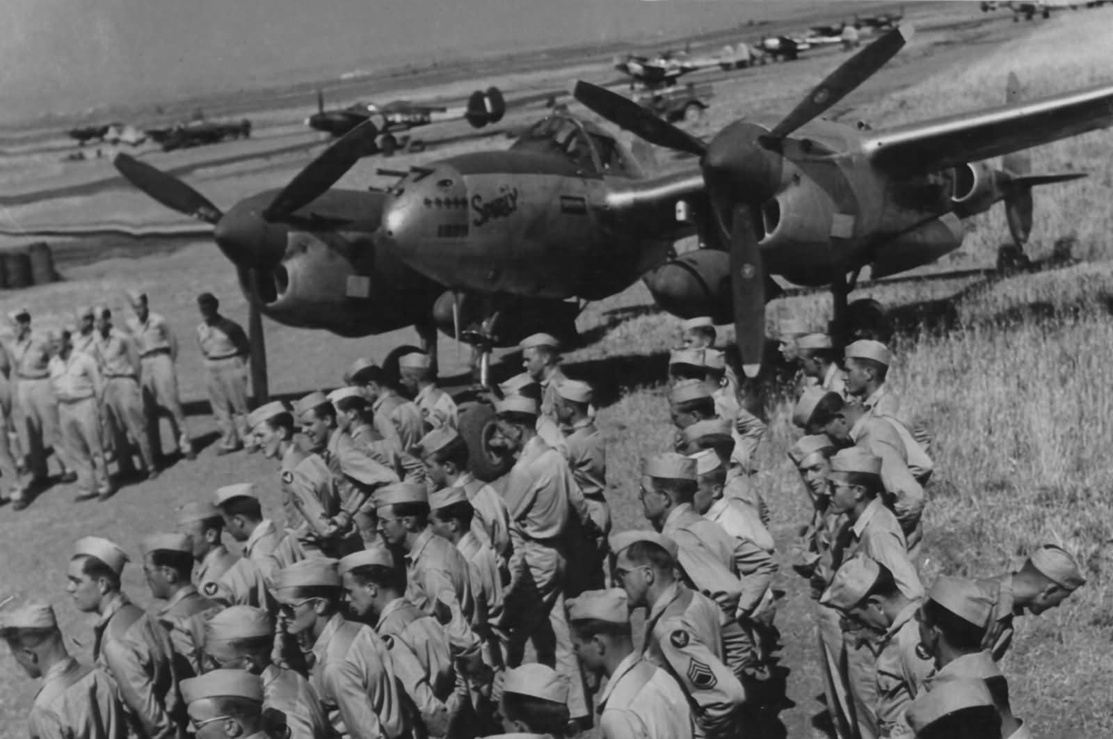 Lockheed P-38J Lightning 1st FG Nose Art