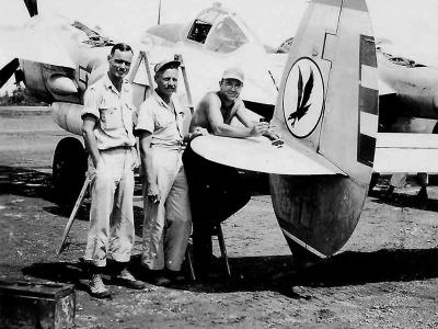 Lockheed P-38 Lightning Tail Art Photo