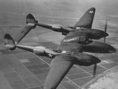 Lockheed P-38 Lightning training in the USA