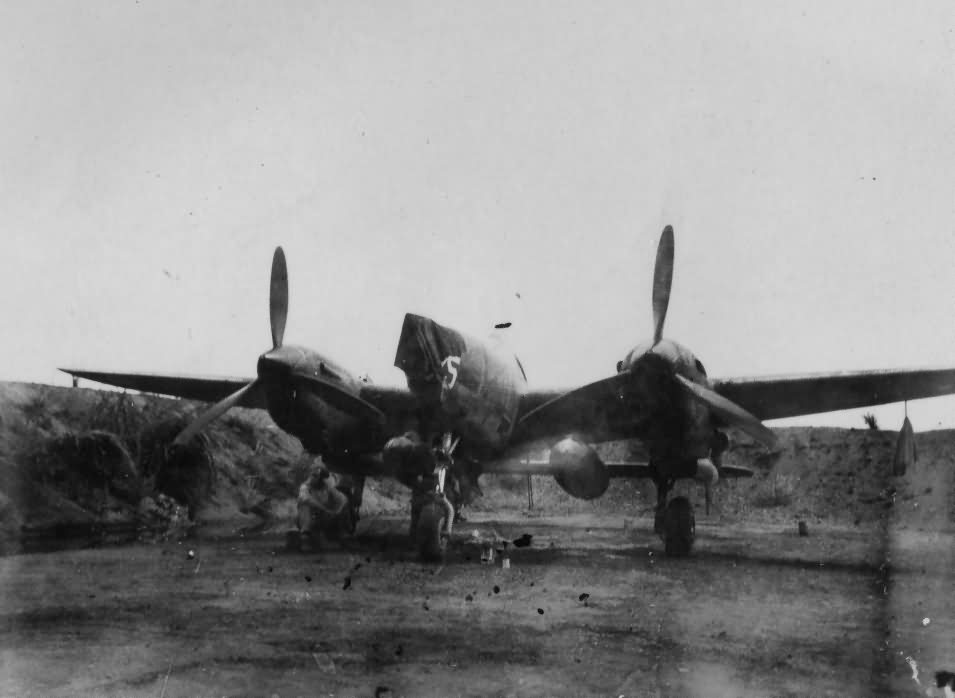 Lockheed P-38 parked PTO