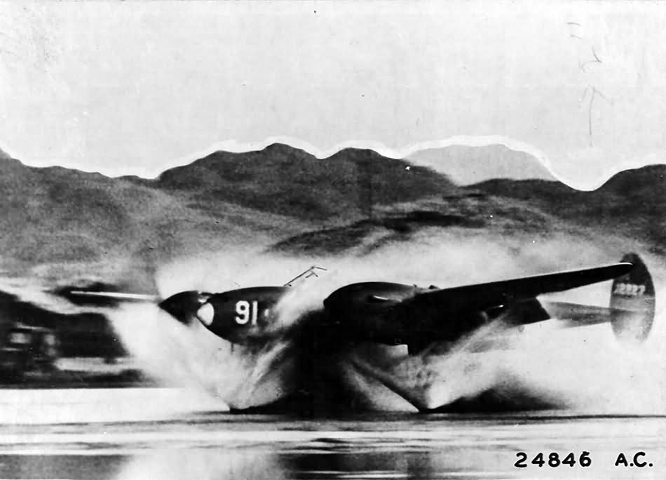 P-38E Lightning serial 41-2227 of the 54th FS 343rd Fighter Group Alaska