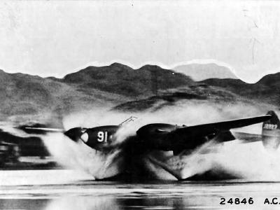 P-38E Lightning serial 41-2227 of the 54th FS 343rd Fighter Group Alaska