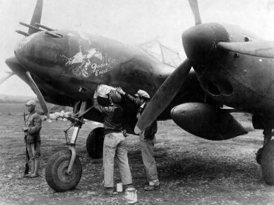 P-38G Lightning 42-13437 pilot: Capt Billie Beardsley of the 51st Fighter Group 449th FS Twin Tailed Dragons