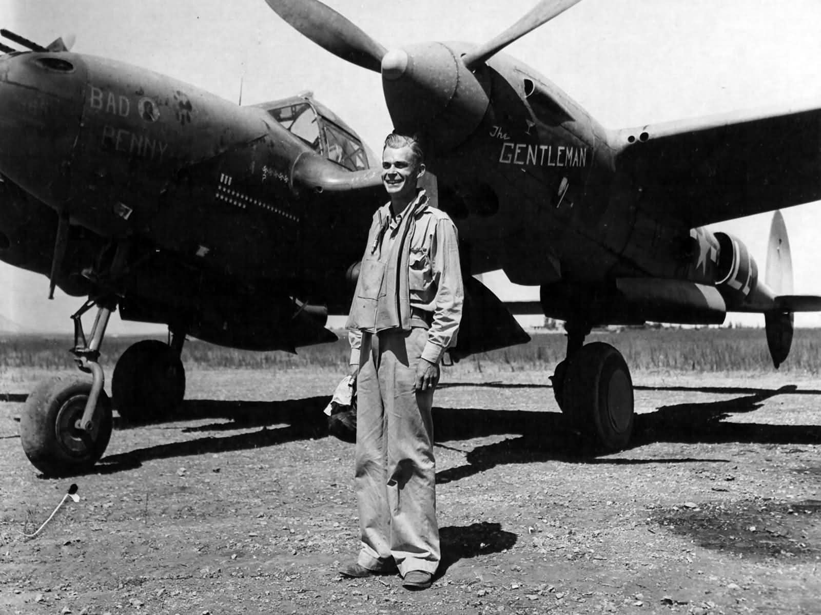 P-38G Lightning pilot Capt Lloyd DeMoss of the 49th FS 14th Fighter Group