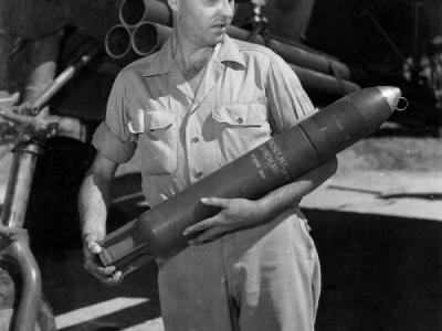P-38J Lightning with bazooka rocket