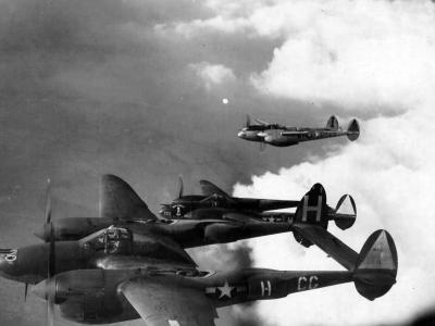 P-38J Lightning 42-67811 code CG-H of the 38th FS 55th Fighter Group