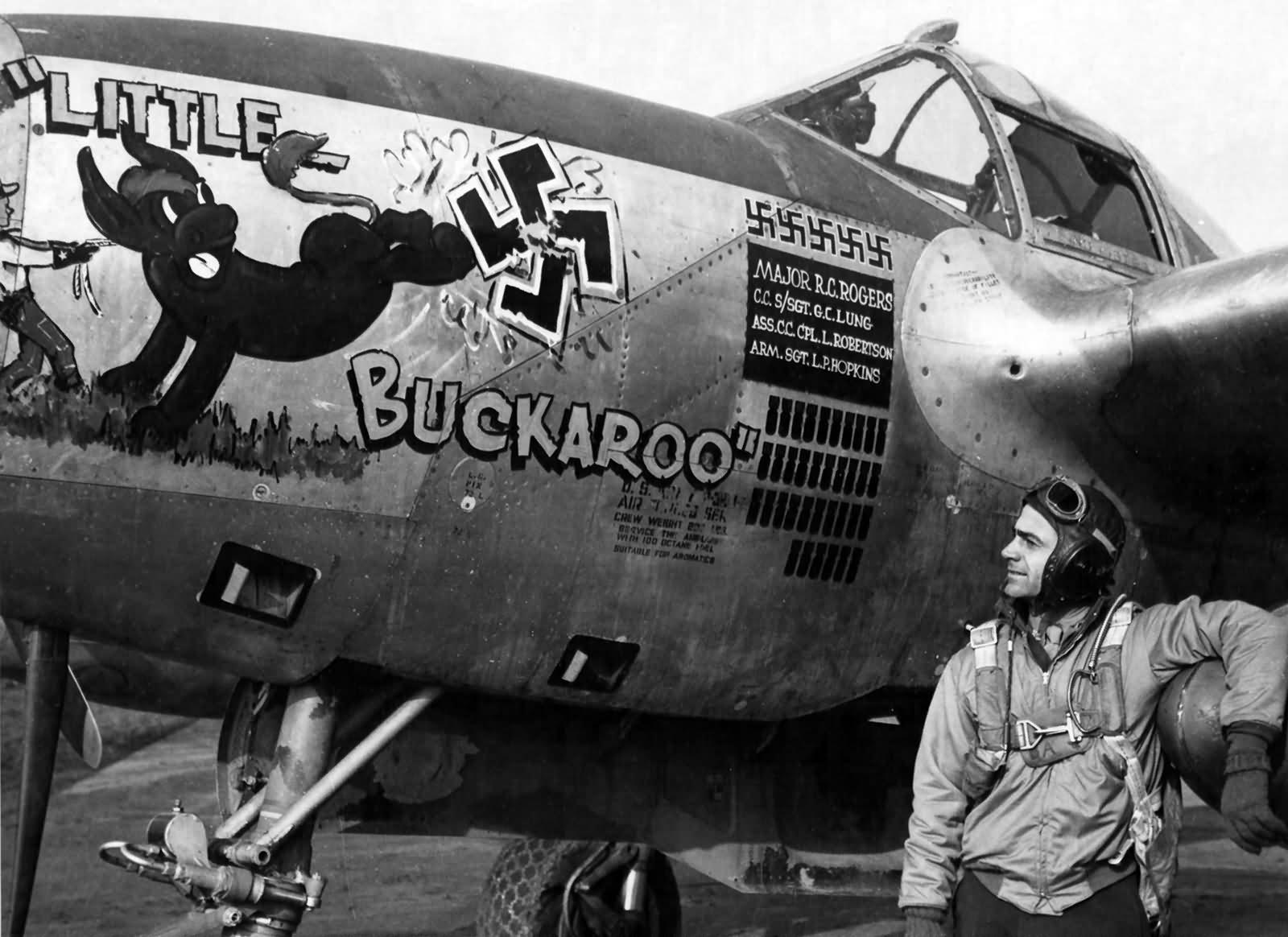 P-38J Lightning s/n 44-23677 pilot Maj Robert Rogers