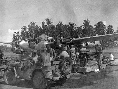 P-38L Lightning 18th FG Engine Change