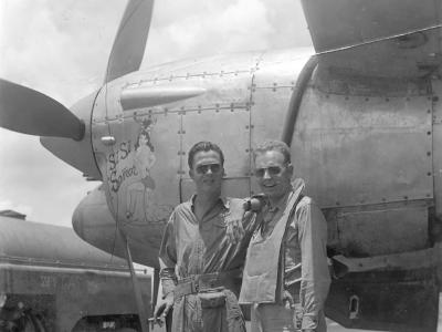 P-38L Lightning Capt Salling and Lt Baer 347th FG 67th FS