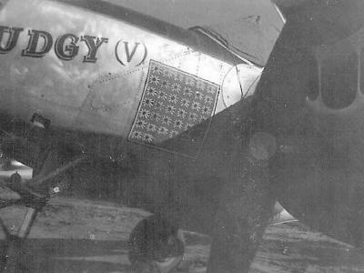 P-38L Lightning PUDGY V with 38 kill markings