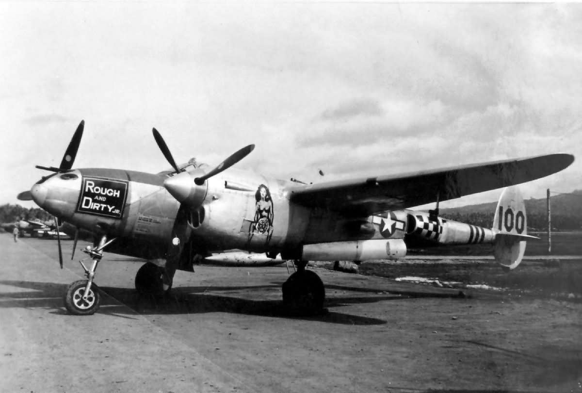 P-38L Lightning Rough and Dirty 18th FG 70th FS Pihilippines 1945 Nose Art 100