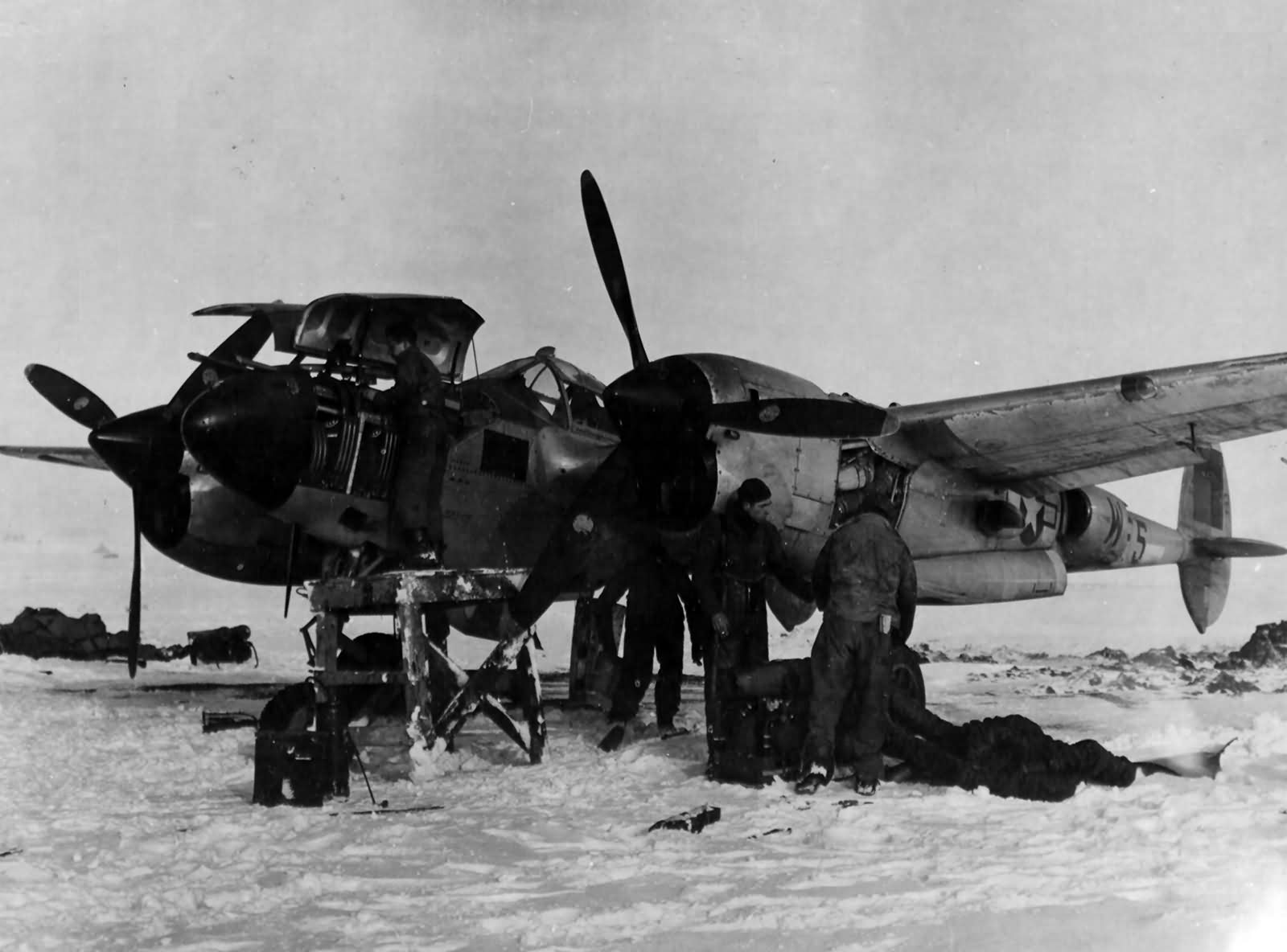 P-38L Lightning code F5-W of the 428th FS 474th Fighter Group