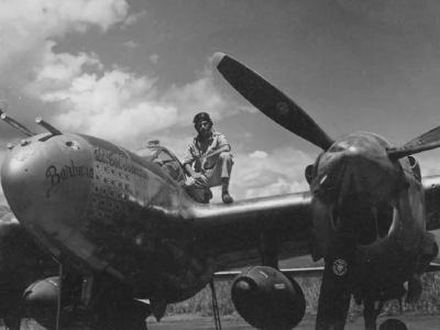 P-38 Lightning 49th Fighter Group 24 Kills ace Lt Col Gerald Johnson 1944